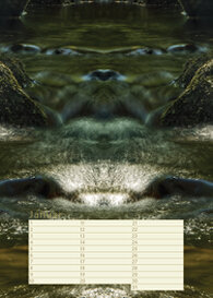 Eine Seite aus dem Naturwesen Kalender